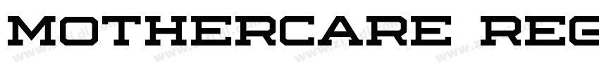 mothercare regular字体转换 mothercare regular字体转换